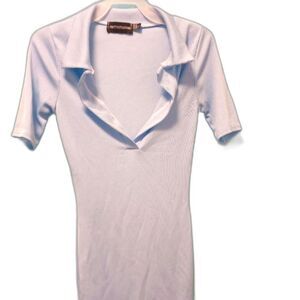 Pretty little thing light blue dress size 0 juniors school womens sexy casual
